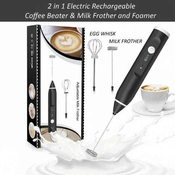 2 In 1 Electric Coffee Beater - And Egg Whisk