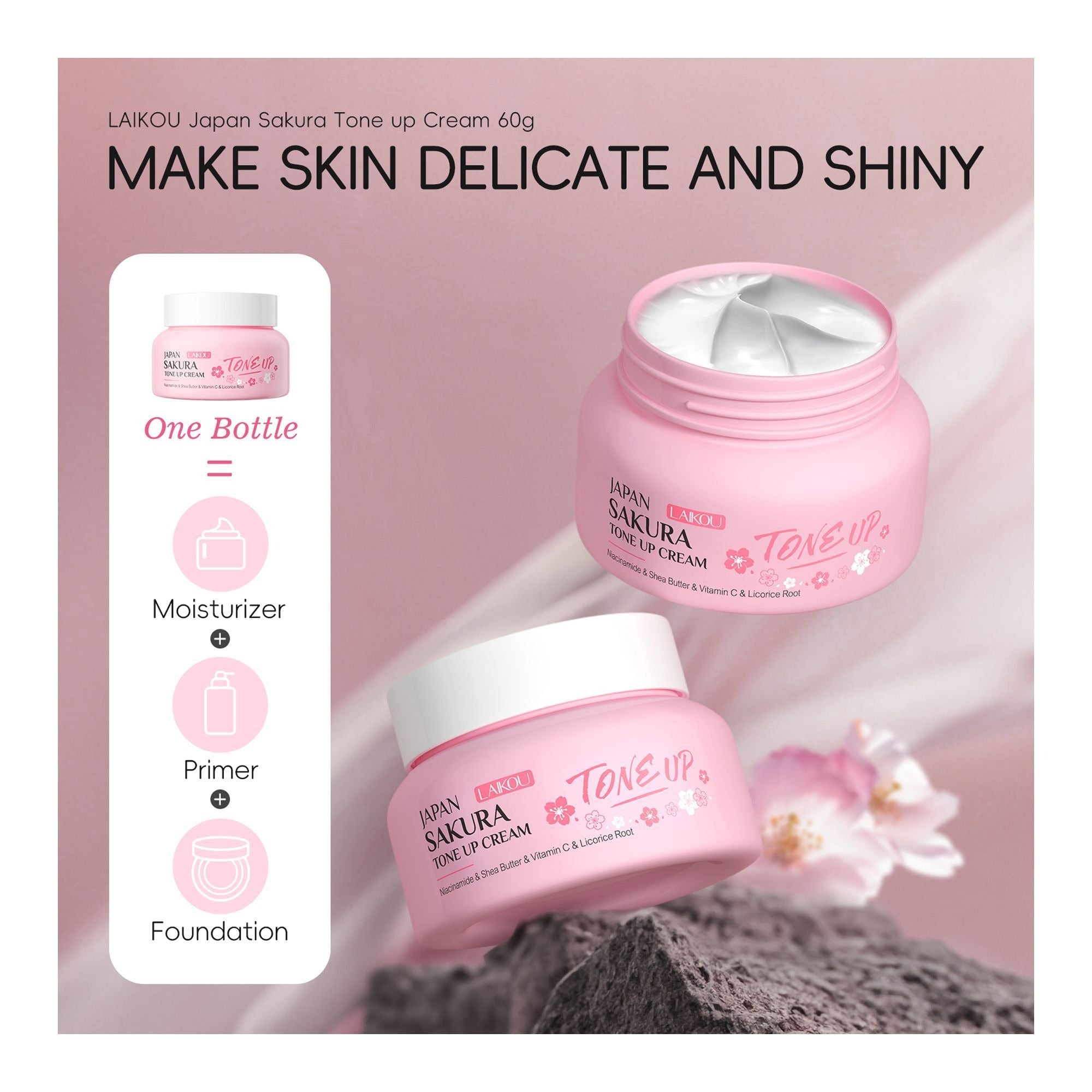 Laikou Japan Sakura Tone Up Cream