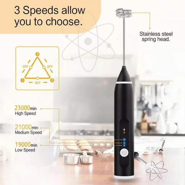 2 In 1 Electric Coffee Beater - And Egg Whisk