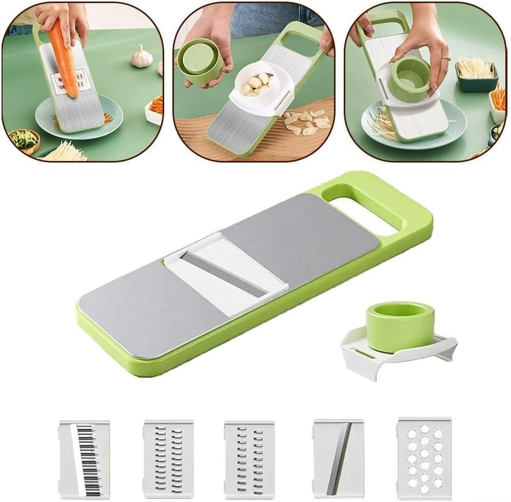 5 in 1 Stainless Steel Multifunctional Vegetable Fruit Slicer & Grater