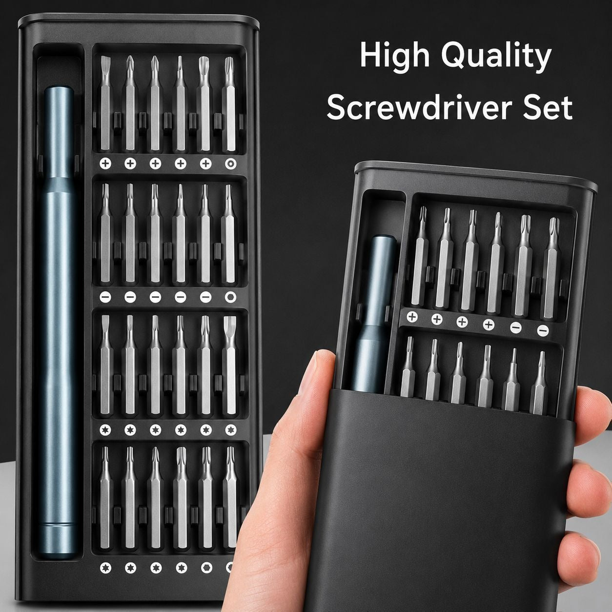 24-in-1 Portable Precision Screwdriver Set with Box Packing